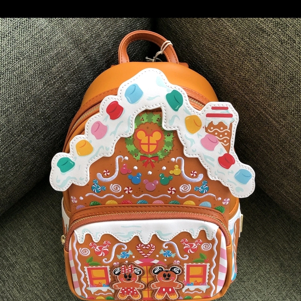 Gingerbread House Mini Loungefly - Disney Exclusive Mickey & Minnie Mouse OG Bag